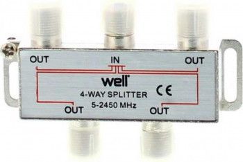 Spliter CATV 4 cai 2450 Mhz Well 