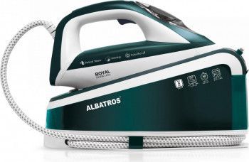 Statie de calcat Albatros Royal Steam Care Talpa ceramica 1.5 L 3.000 W 140 gmin 8 bar Verde 