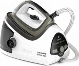 Stație de calcat Taurus Bravissimo 35 Non Stop 2350W talpa inox sistem anti-calcar Alb Negru