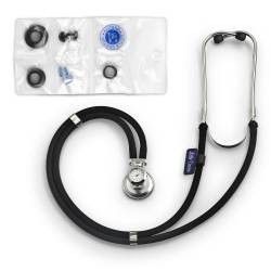Stetoscop Little Doctor LD SteTime cu ceas 2 tuburi lungime tub 56 cm Negru Inox 