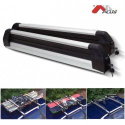Suport ski si snowboard cu prindere pe bare transversale Silver Ice 