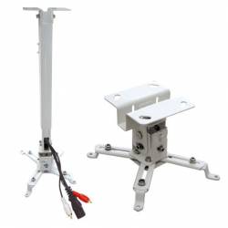 Suport videoproiector tavan GATV2 reglabil 63-100 cm max. 15 kg alb