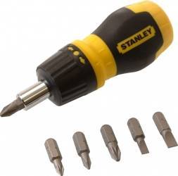 Surubelnita magnetica cu clichet Stanley Stubby 6 capete 