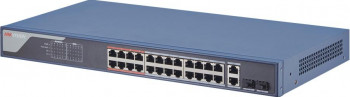 Switch 24 porturi PoE 100Mbps 2 port uplink Gigabit SMART Management - HIKVISION - DS-3E1326P-EI 