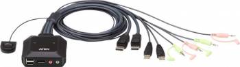 Switch KVM 2 porturi DisplayPort USB ATEN CS22DP