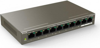 Switch Tenda TEF1110P 8 porturi Fast Ethernet + 2 porturi Gigabit PoE 
