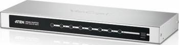 Switch Video si Audio ATEN VS0801H 8 porturi HDMI cu telecomanda Gri 