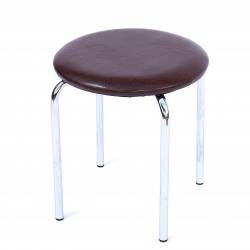 Taburet QMOBILI ULISE CR Wenge piele ecologica minim 2 buc pe comanda