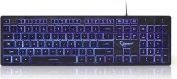 Tastatura Gembird Iluminare Rosu-Albastru-Violet KB-UML3-01 Negru 