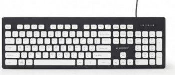 Tastatura Gembird Multimedia Chocolate USB Black-White 