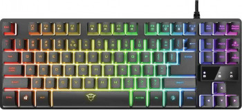 Tastatura Gaming Trust GXT 833 Thado TKL RGB USB Black Resigilat 