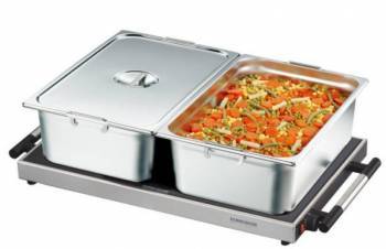 Tava elctrica Rommelsbacher Gastro pentru mentinere la cald 400W Otel inoxidabil 