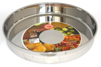 Tava rotunda RAKI inox pentru copt 36x6cm 