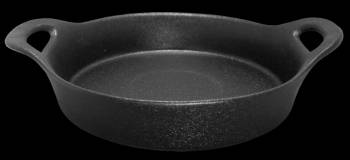 Tava ceramica rotunda cuptor RAKI 21x6cm culoare neagra 
