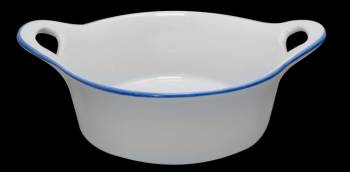 Tava ceramica rotunda de copt RAKI 12 5x5 5cm culoare alba
