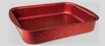 Tava dreptunghulara 30x25 5x6 5cm GRANITE-RED MN0189151 