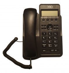 Telefon Cu Fir De Birou Afisaj LCD Caller ID Ceas Functie Hold Negru 