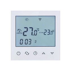 Termostat Wi-Fi BeOk TDS21WiFi-Ep pentru incalzirea electrica in pardoseala Alb 