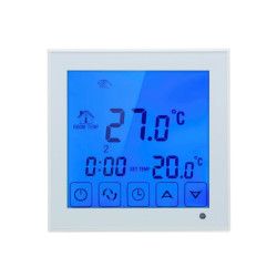 Termostat inteligent BeOK TDS23-EP pentru incalzirea electrica in pardoseala Alb