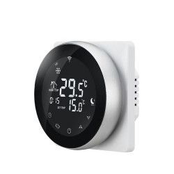 Termostat inteligent Beok TGR87-EP pentru incalzirea electrica in pardoseala Argintiu 