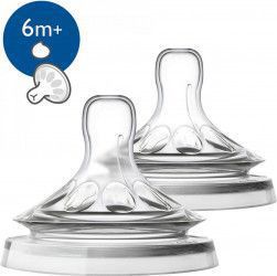 Tetina Philips Natural SCF046/27 6 luni+ Silicon Fara BPA Transparent