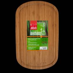 Tocator bucatarie bambus ovala RAKI 42x27x1 9cm MN011689 