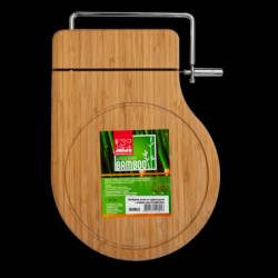 Tocator RAKI bucatarie bambus branzeturi cu cutit integrat 27 5x20x1 9cm MN011694 