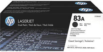 Toner HP 83A 2-pack Black 2x1500 pag 