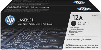 Toner HP 12A Negru Dual Pack 2x2000 pag 