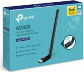 Adaptor Retea Wireless TP-Link Archer T2U Plus Port USB2.0 1 Antena Externa Dual Band AC600 