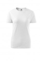 Tricou dama Basic bumbac alb M 