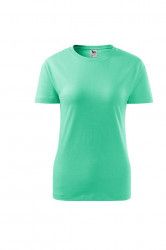 Tricou dama Basic bumbac verde menta L 