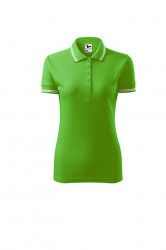 Tricou polo dama Malfini cambrat verde mar material gros L 