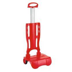 Troler pliabil copii rosu 30x23x85 cm