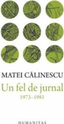 Un fel de jurnal 1973-1981 - Matei Calinescu 