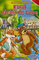 Ursul pacalit de vulpe - Carte de colorat