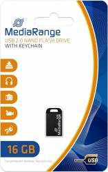 USB Flash Drive MediaRange nano 16GB Black 