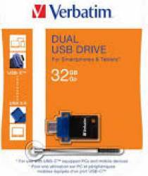 USB Flash Drive Verbatim 3.0 USB C 32GB Negru Albastru