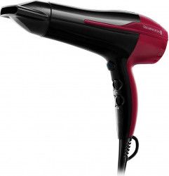 Uscator de par Remington Pro Air Dry D5950 2200 W Flux de ioni 3 setari caldura 2 viteze Negru-Roz 