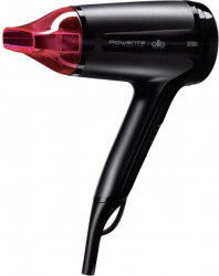 Uscator de par Rowenta Handy Dry CV1612, 1600W, 2 trepte de viteza functie Eco compact Negru-Roz 