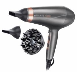 Uscator de par Remington Keratin Protect AC8820 2200 W Motor AC Cheratina si Ulei de Migdale GriAramiu 