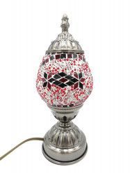 Veioza mozaic din sticla lucrat manual multicolor oriental 27 cm C02 