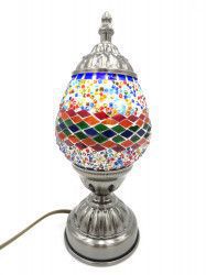 Veioza mozaic din sticla lucrat manual multicolor oriental 27 cm MC08 