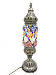 Veioza mozaic din sticla lucrat manual multicolor oriental 42 cm W04 