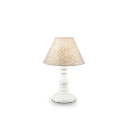 Veioza PROVENCE 003283 Ideal Lux alb antichizat 1 x 40W E14 
