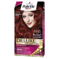 Vopsea de par Palette Delux 2 x care mask 575 Rosu intens 130 ml 