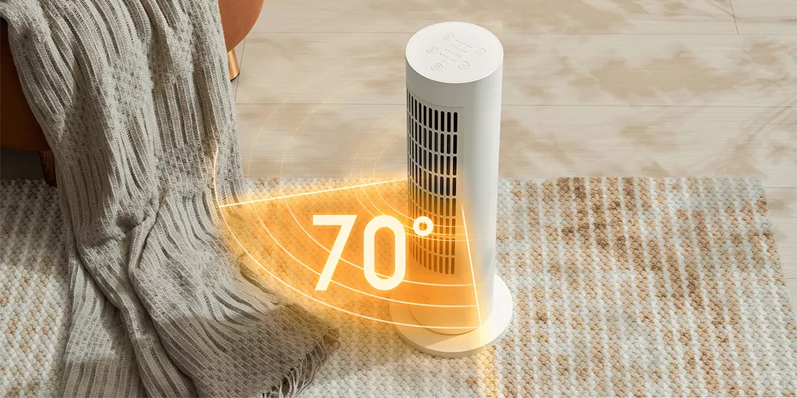 Xiamiu Radiator Radiator inteligent Xiaomi Smart Tower Heater Lite 2000W Alb