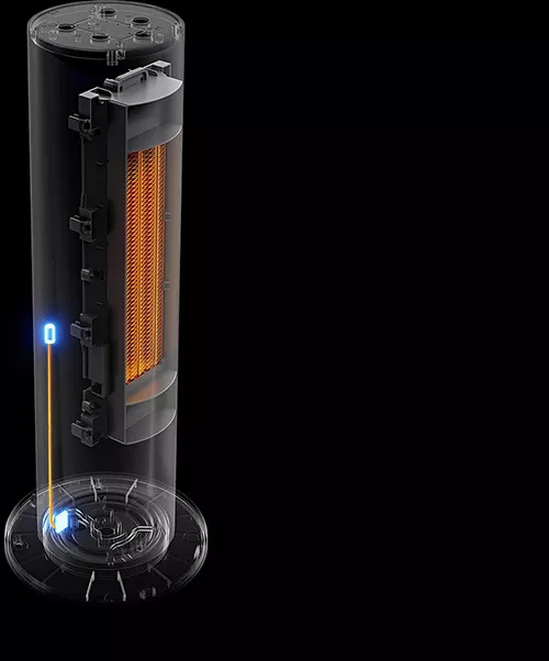 Xiamiu Radiator Radiator inteligent Xiaomi Smart Tower Heater Lite 2000W Alb