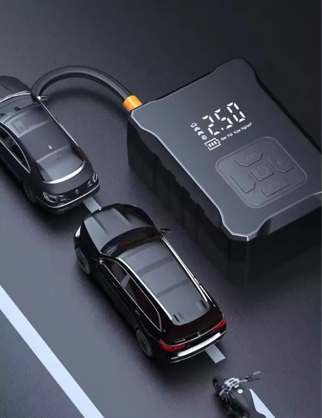 Sf007 Pompa aer Electrica Portabila SF007 Baterie 3600mAh Afisaj digital LCD