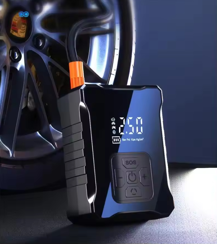 Sf007 Pompa aer Electrica Portabila SF007 Baterie 3600mAh Afisaj digital LCD